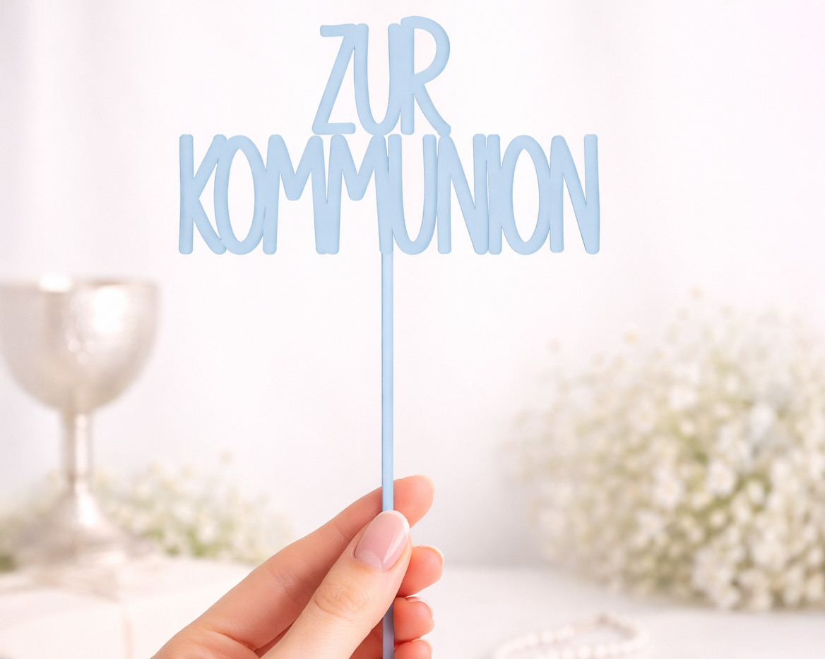 Invy Design - Cake Topper "Zur Kommunion"