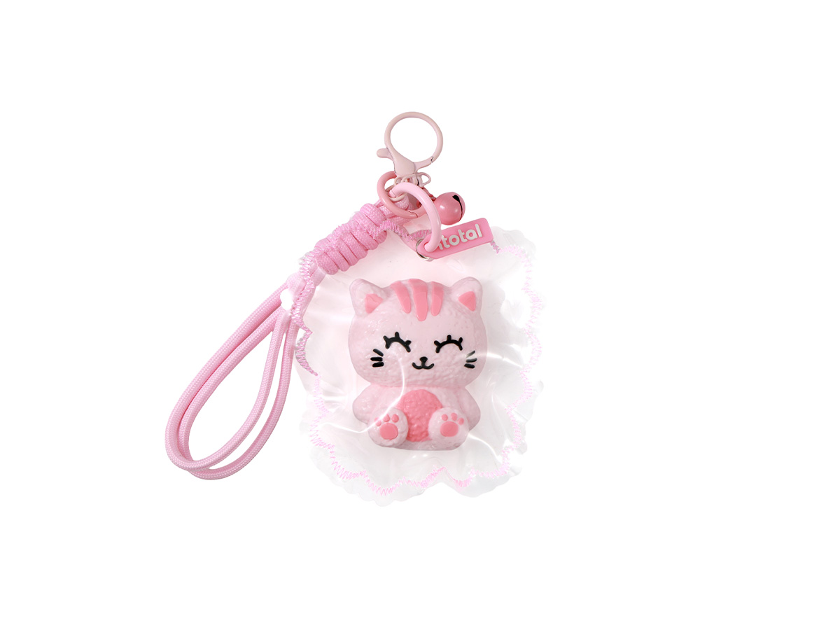 itotal - Schlüsselanhänger JellyPop Pink Cat