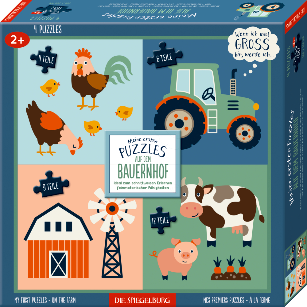 Spiegelburg - Meine ersten Puzzles Traktor 4-teilig