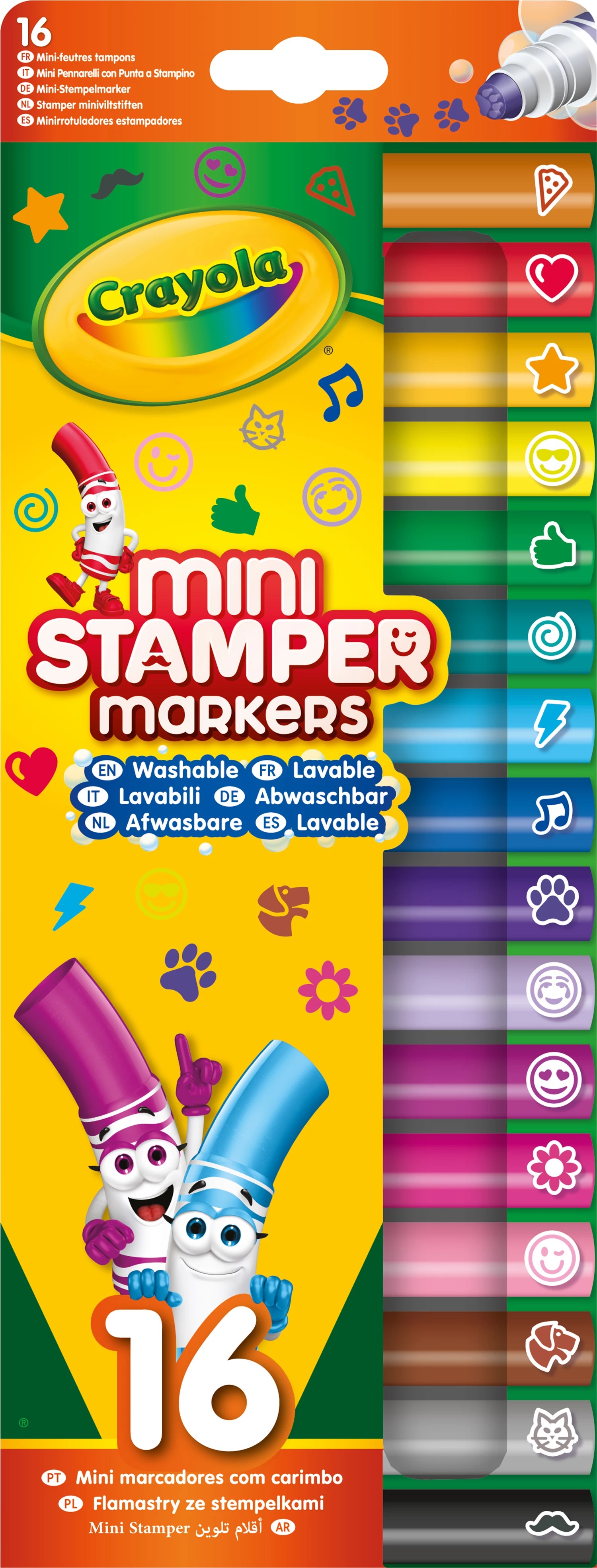 Crayola - Stempel-Filzstifte Mini 16 St.