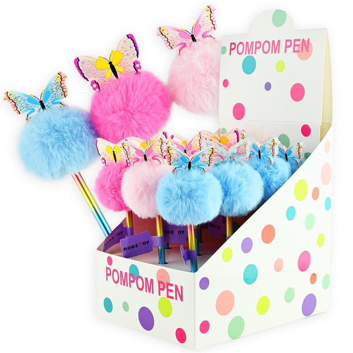 Robetoys - Stift Pompom Butterfly