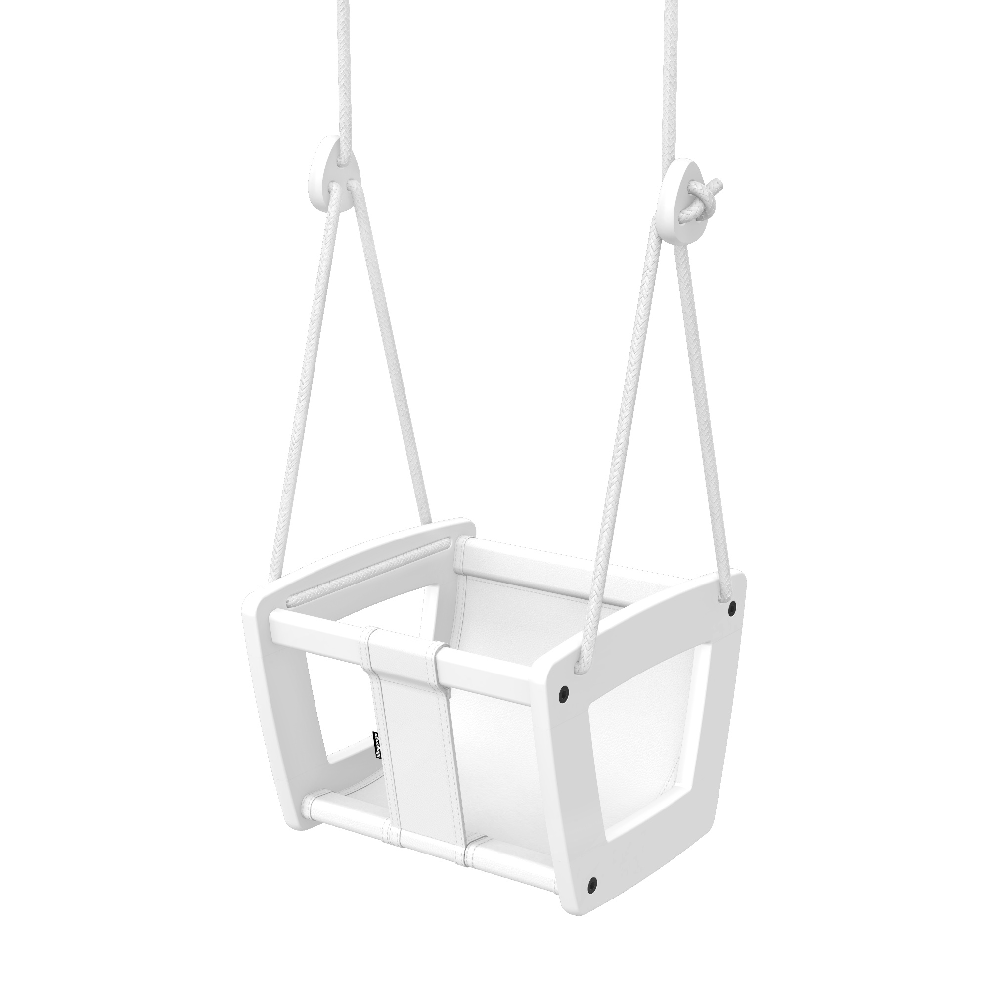 Lillagunga - Toddler White Birch - White Leather - weiße Seile