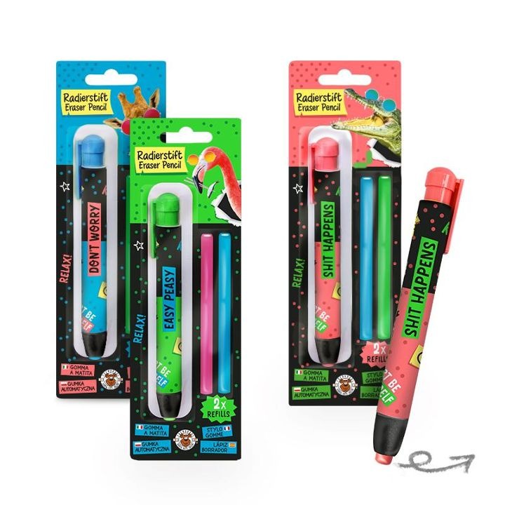 Trendhaus - Radierstift mit Refills