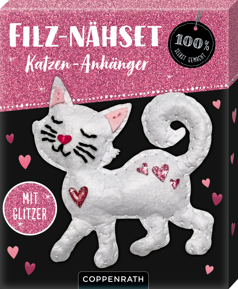 Spiegelburg - Filz-Nähset: Katzen-Anhänger weiiß