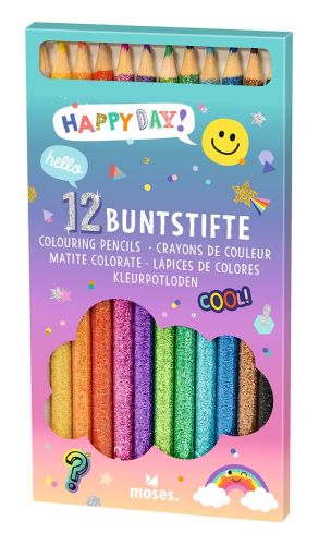 moses - Happy Day Buntstifte im Glitzerlook