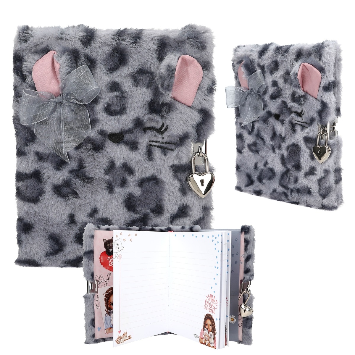 TOPModel - Tagebuch mit Schloss COSY CAT Blau