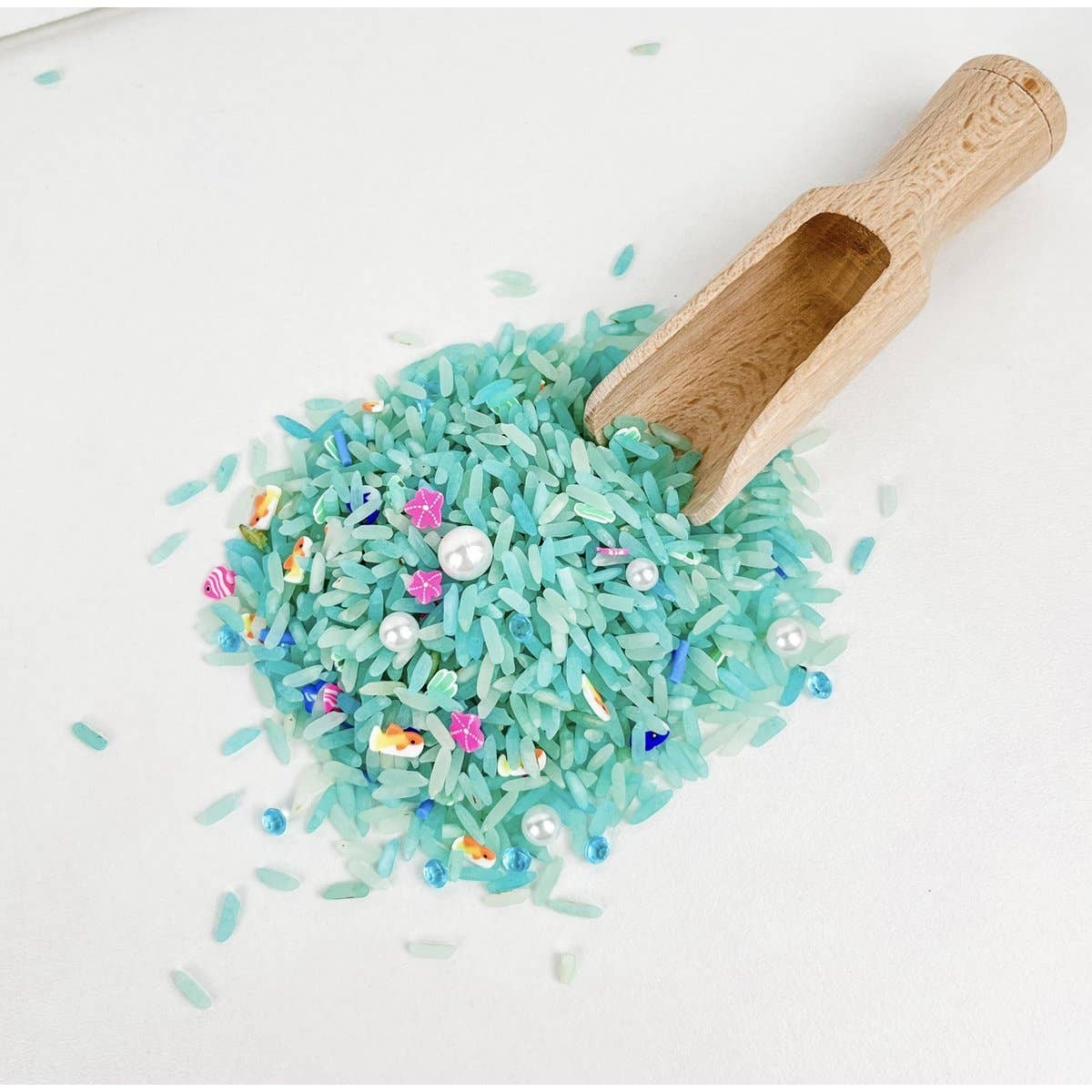 Leukmetletters - Sensorikspielzeug Play Rice 250g Ocean Mix