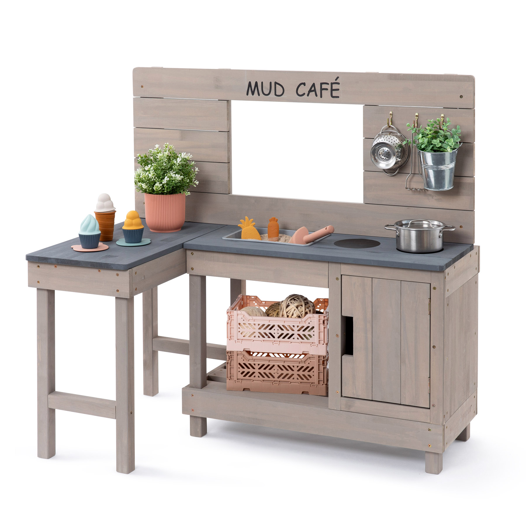 MUDDY BUDDY ® - Matschküche "Coffee Corner" warmgrau