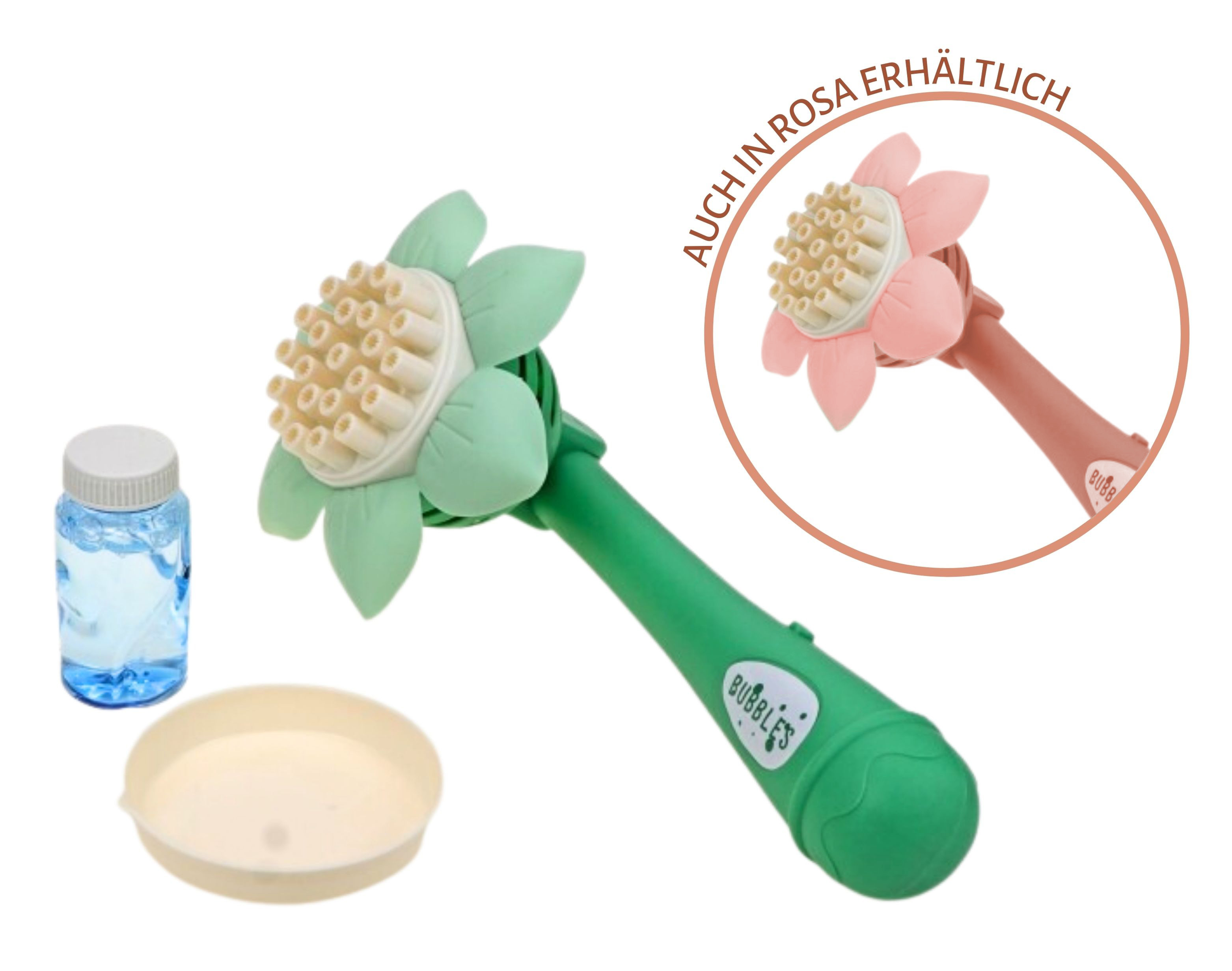 Fun Trading - Seifenblasenmaschine Sonnenblume mit 50ml Flüssigkeit