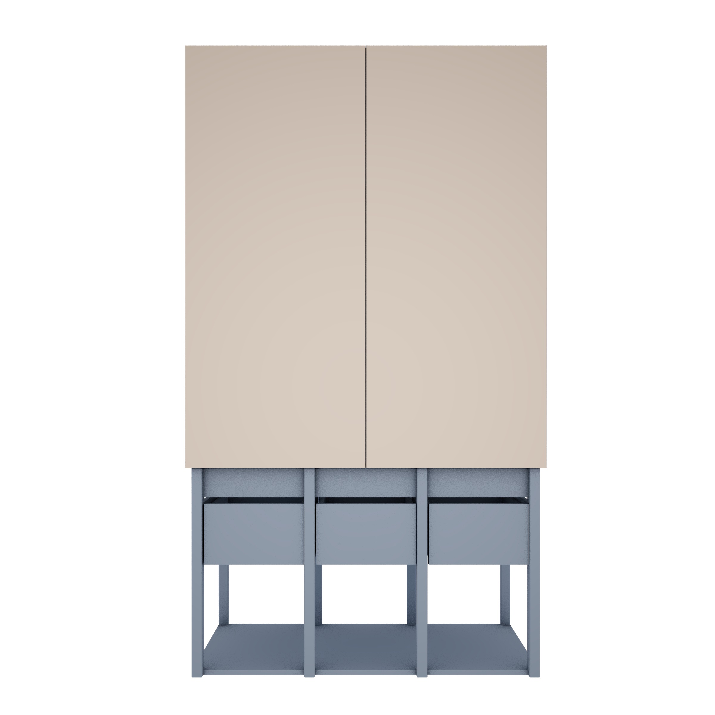 Wood Luck - Kleiderschrank Tweens muted blue