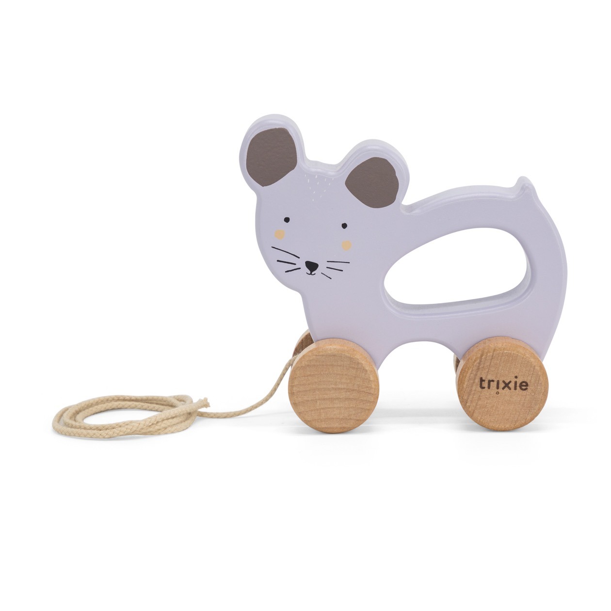 Trixie - Holz-Nachziehtier Mrs. Mouse