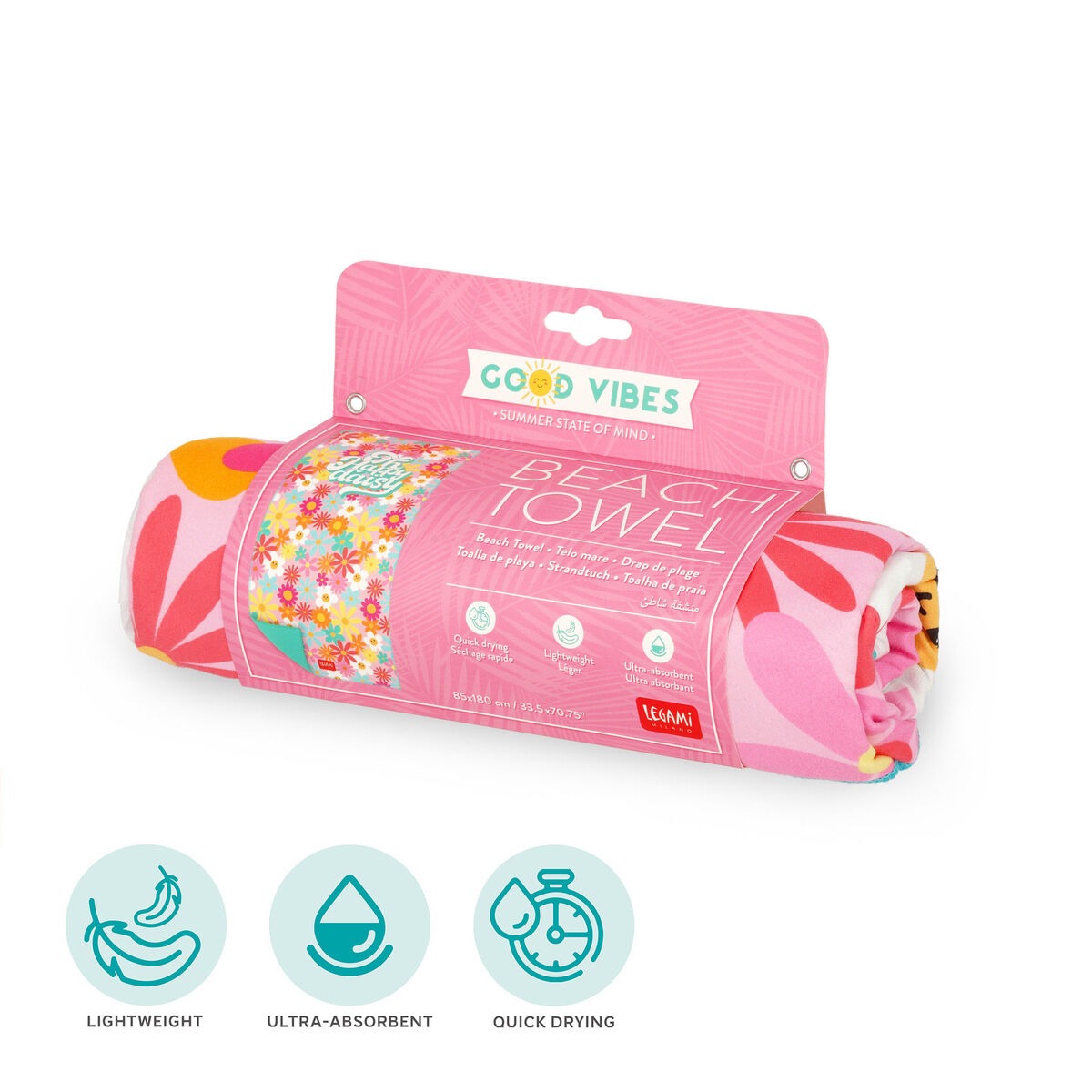 Legami - Handtuch aus Mikrofaser Daisy