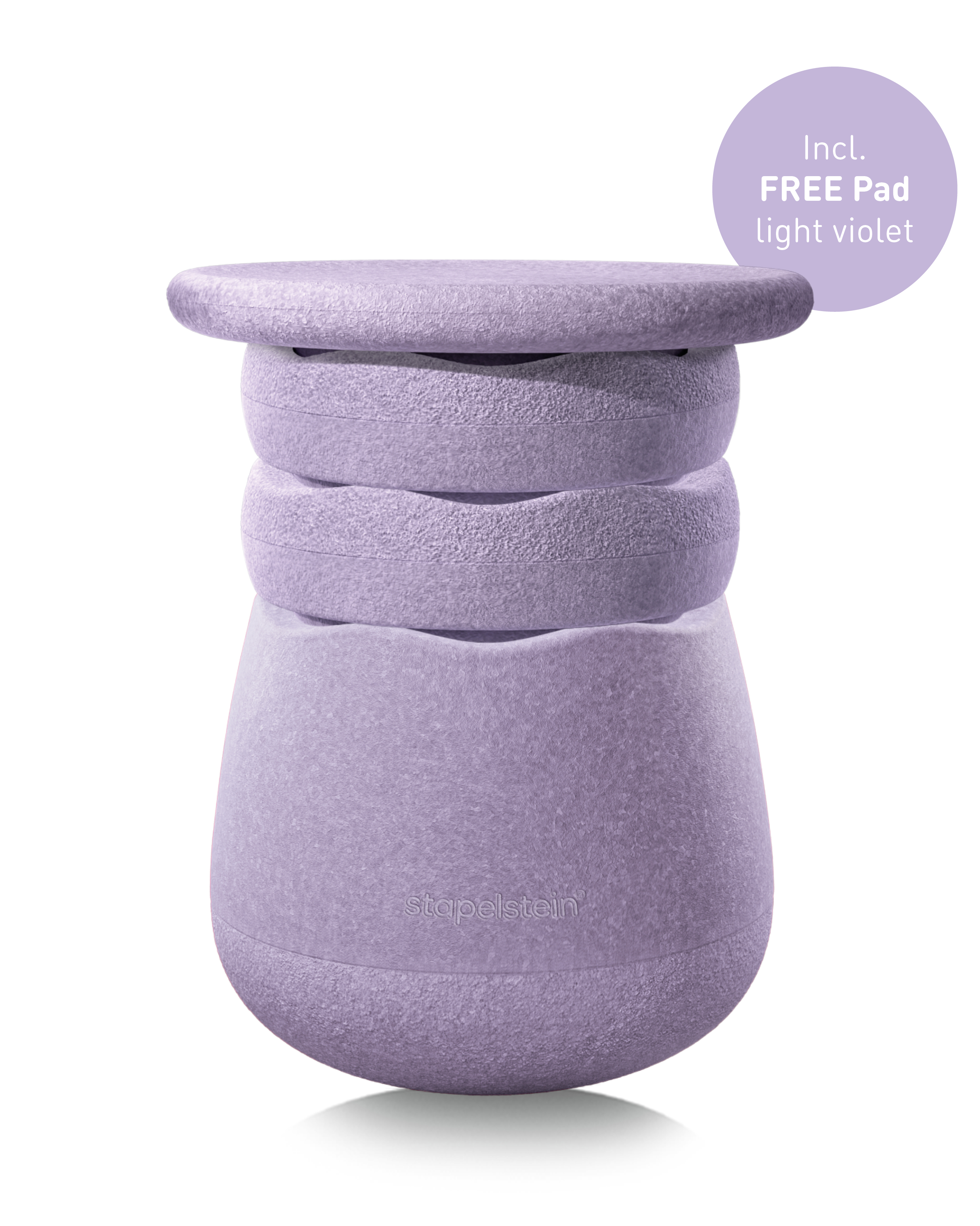 Stapelstein - Dynamic all pastell violett + gratis Pad