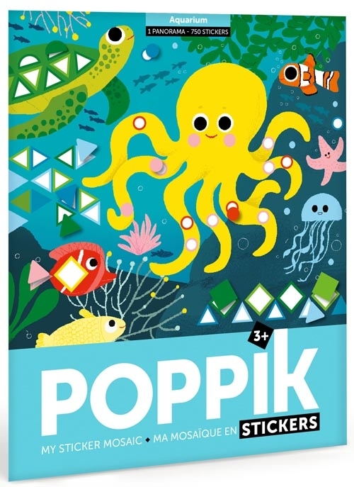 Poppik - Stickerposter Panorama Aquarium