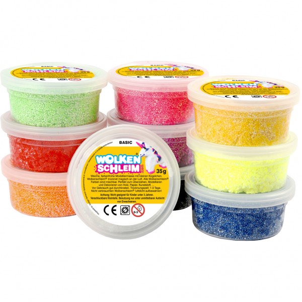 Fun Trading - Wolkenschleim Glitzer Set 10 Dosen