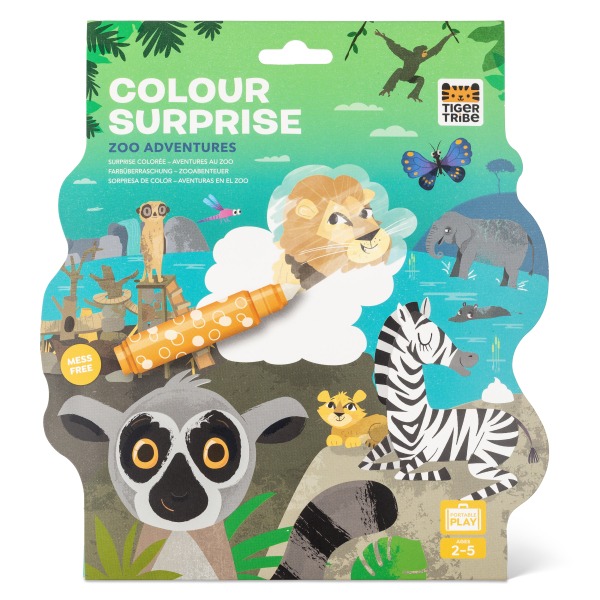 Tiger Tribe - Malbuch: Color Surprise Zoo
