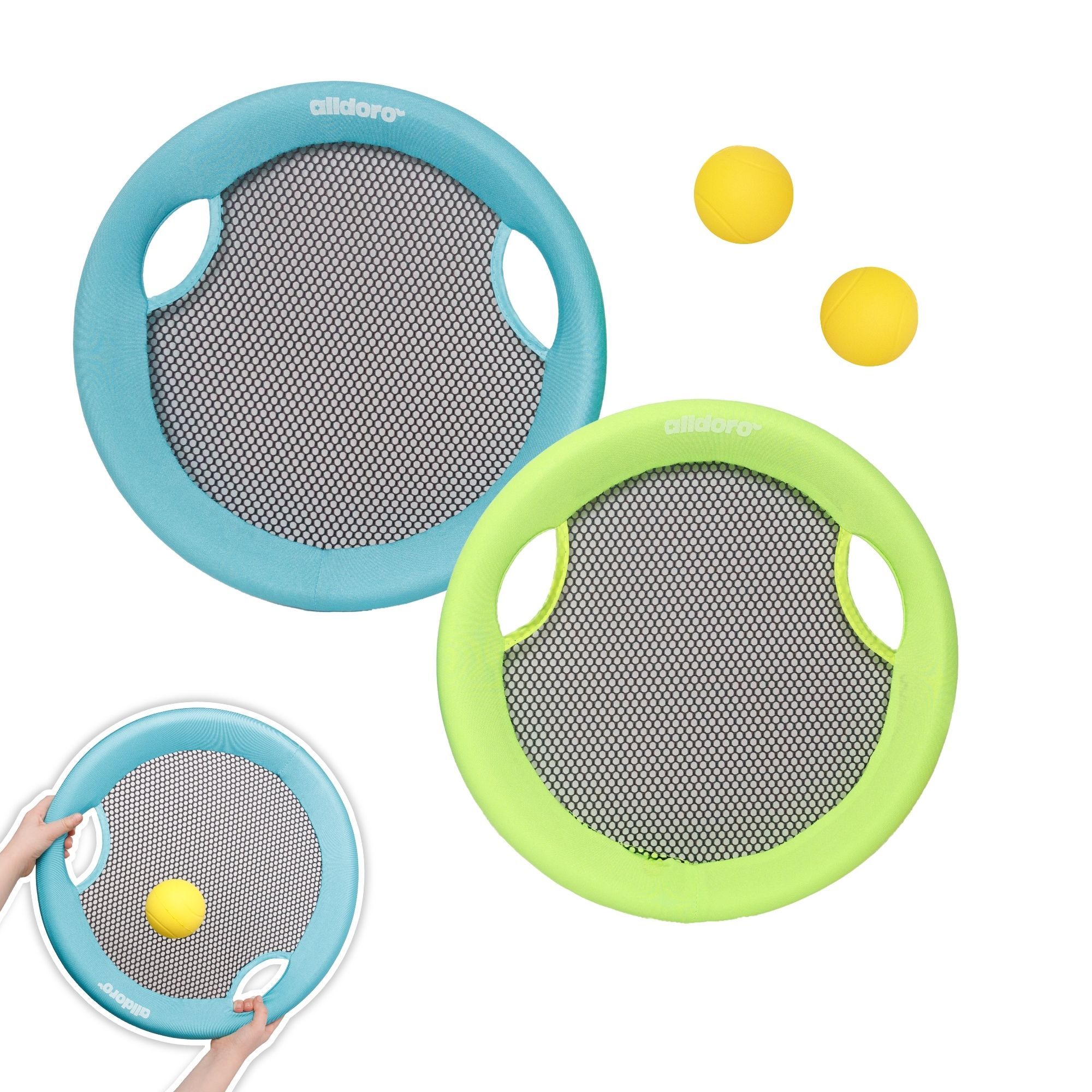 alldoro - Beachball-Set & XL Wurfscheibe 2 in 1 