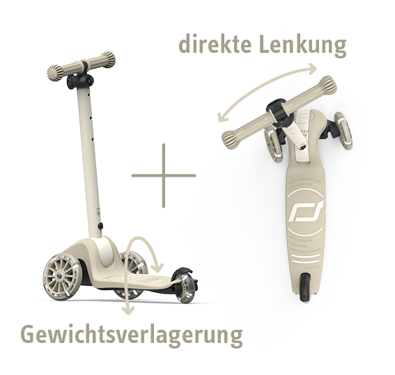 Scoot & Ride - Highwaykick 3S LED ash