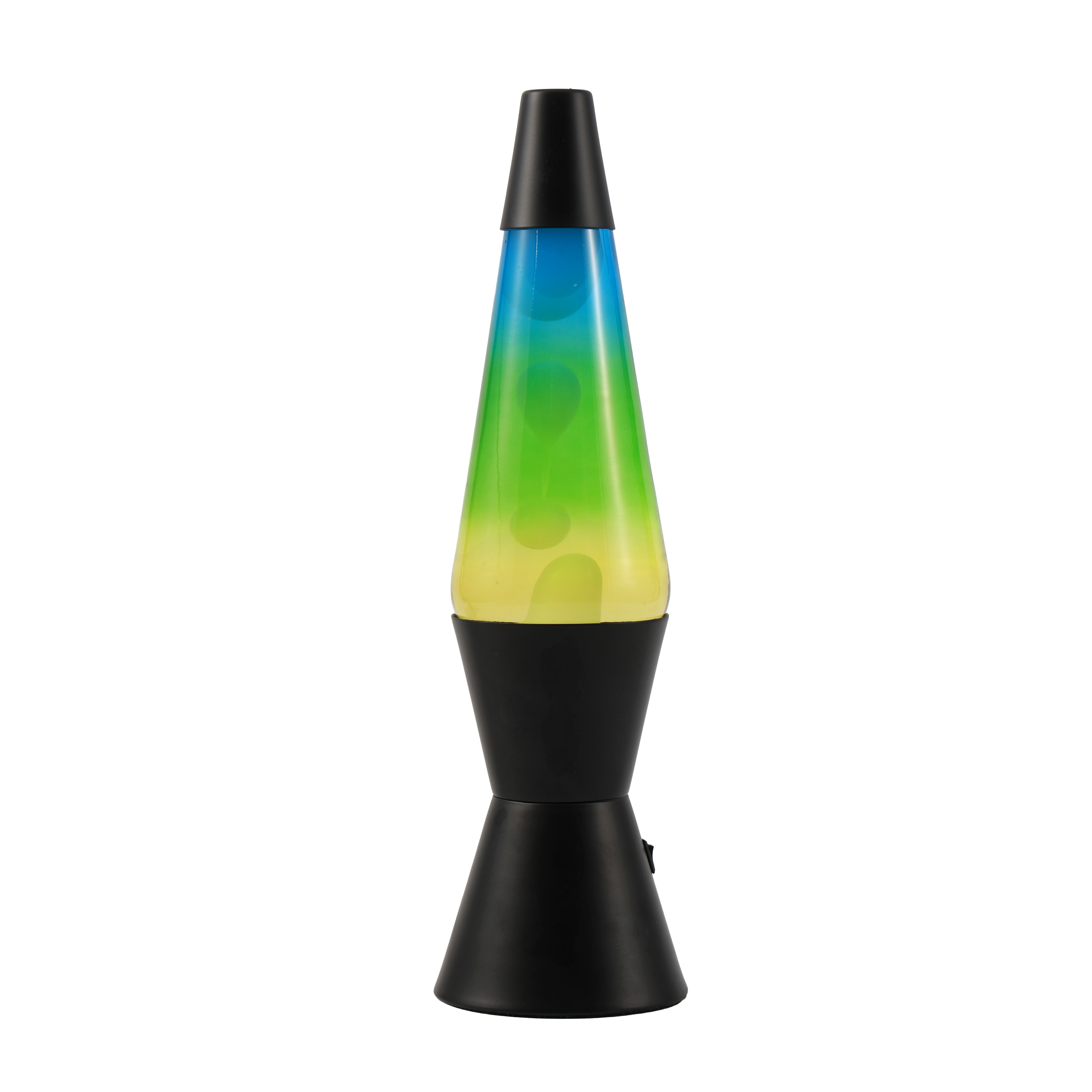 itotal - Lavalampe LED Spaceship schwarz/gelb/blau