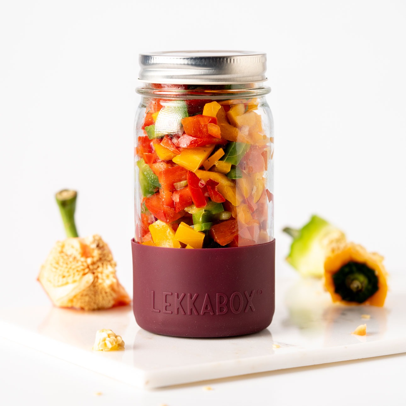 LEKKABOX - Meal Prep Glas Plum 500ml