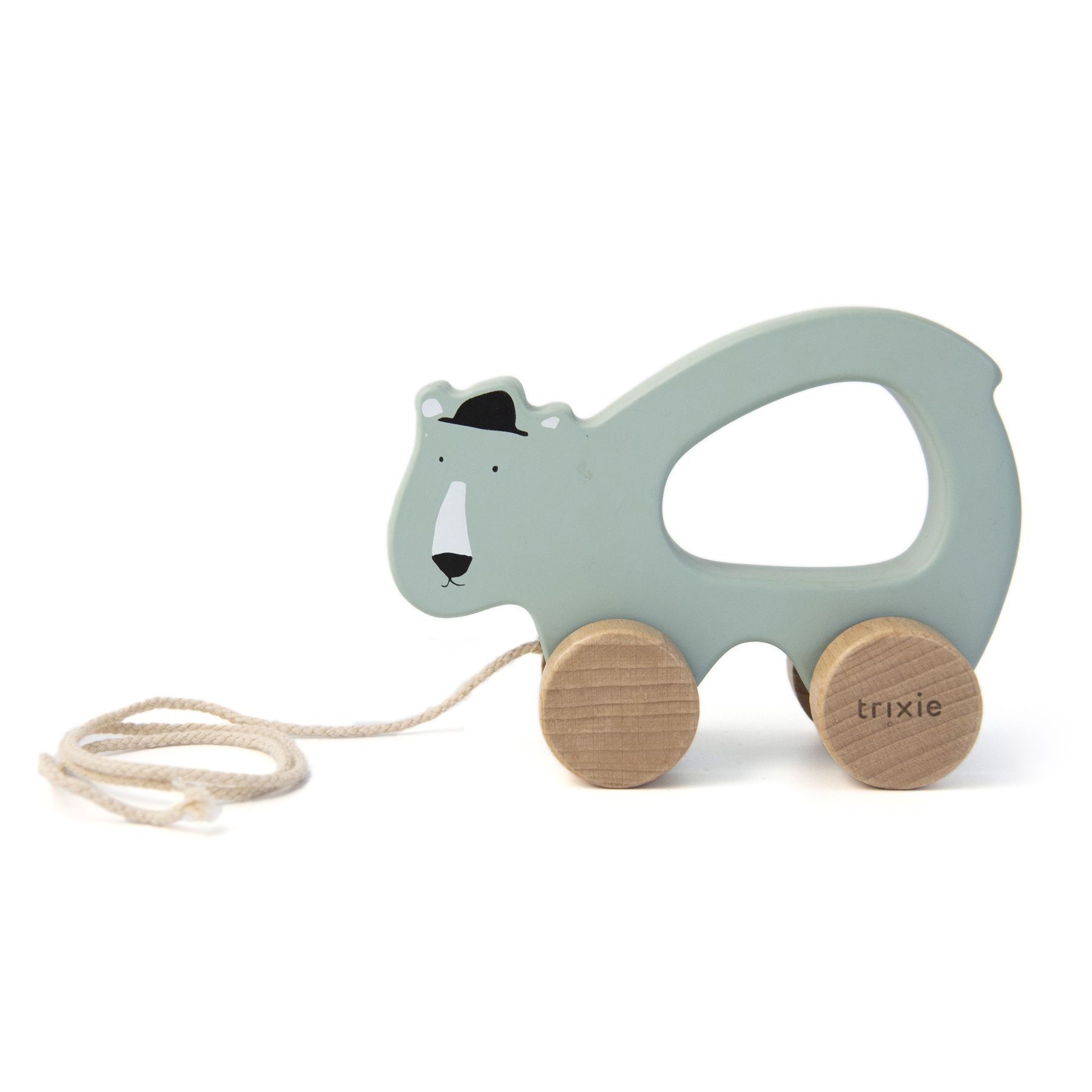 Trixie - Holz-Nachziehtier Mr. Polar Bear