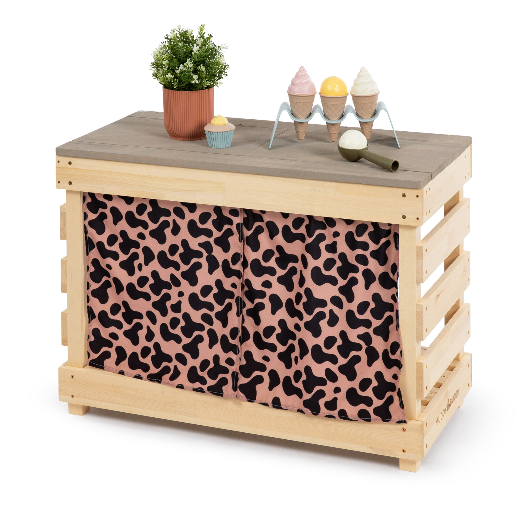 MUDDY BUDDY ® - Matschtisch "Little Leo" natur puderrosa
