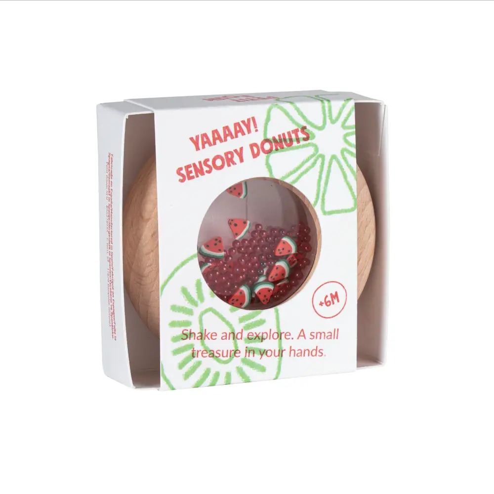 PETIT BOUM - Sensorikspielzeug "Donut Watermelon"