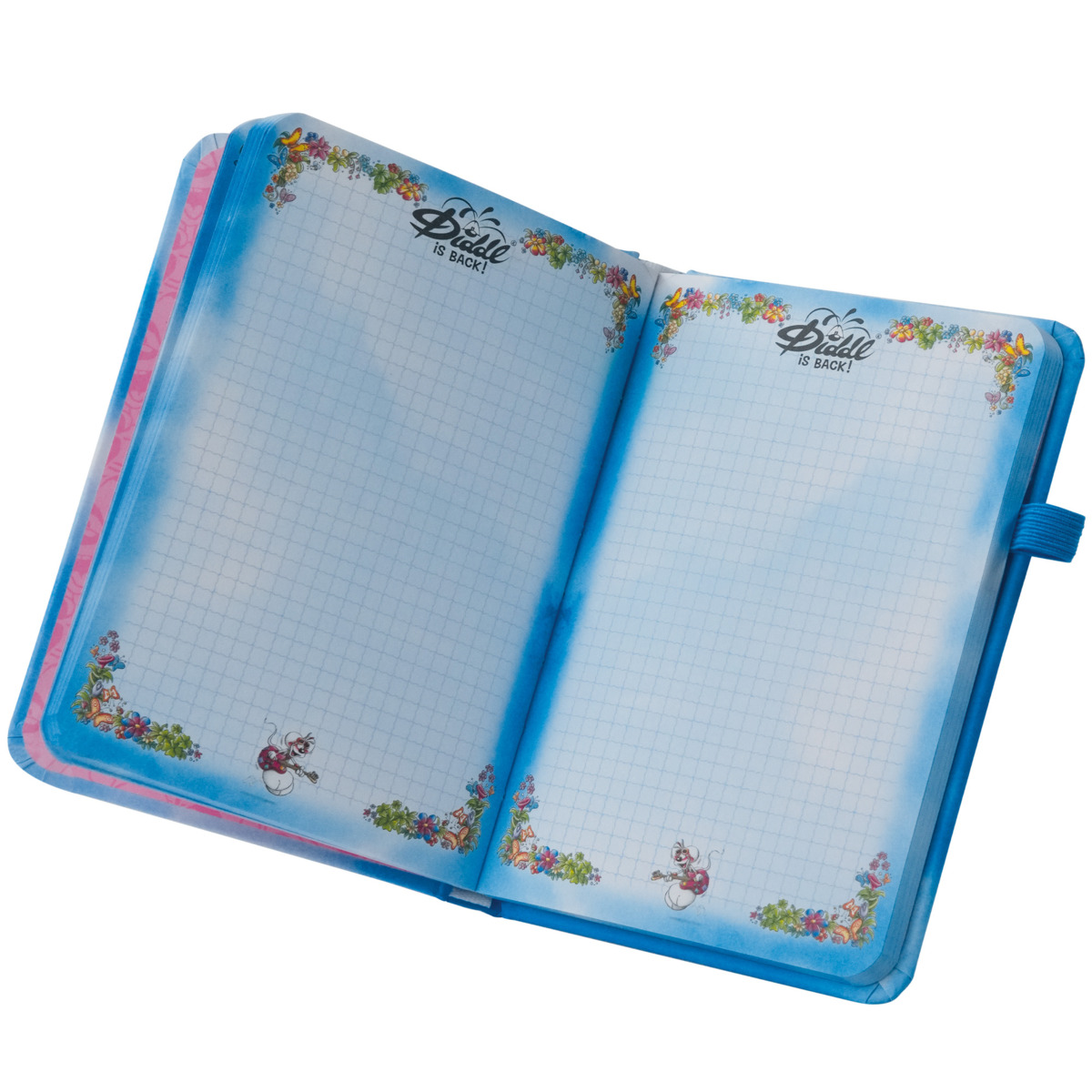 Diddl - Notizbuch Blau mit Twist Stift