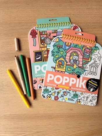 Poppik - Ausmalbilder Kleine Traumhäuser