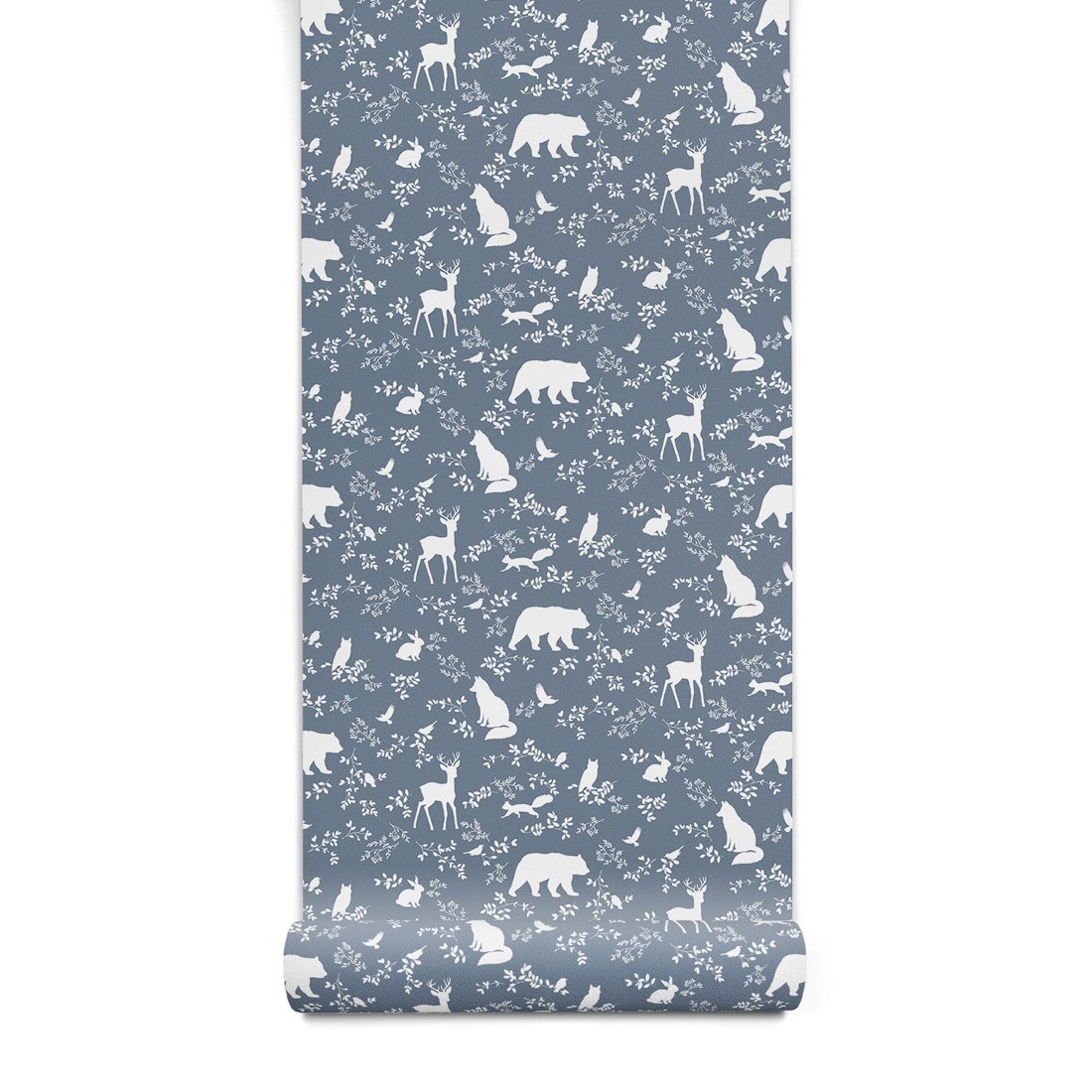 PASTELOWELOVE - Kindertapete "Forest Animals" blau