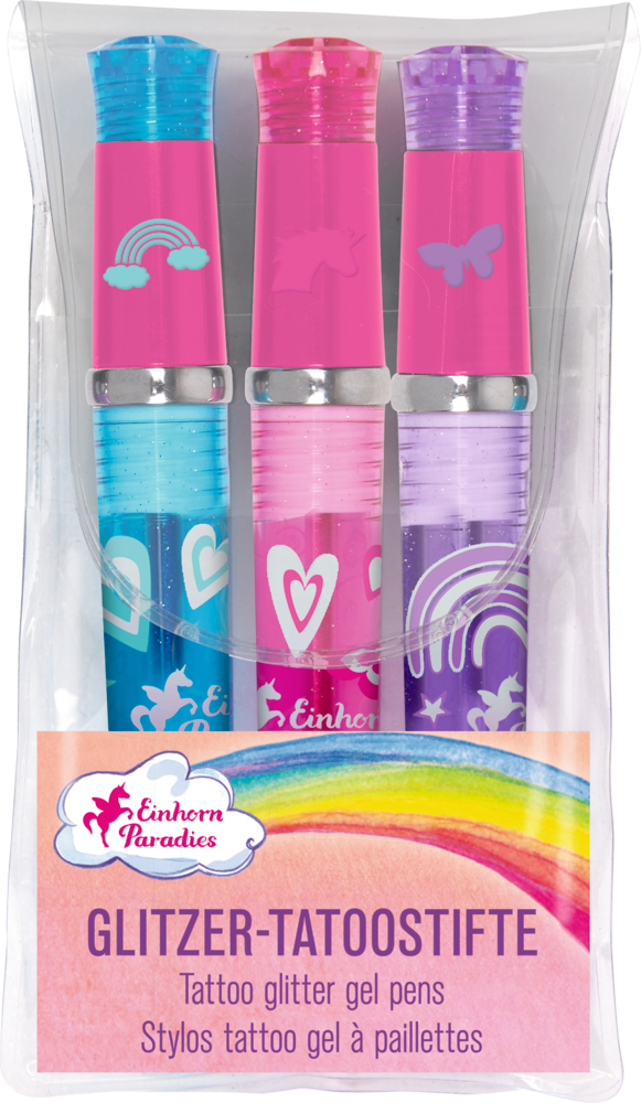 Spiegelburg - Glitzer-Tattoostifte - Einhorn-Paradies