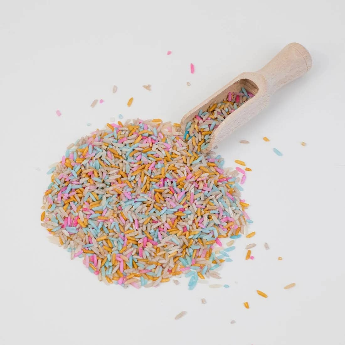 Leukmetletters - Sensorikspielzeug Play Rice 250g Unicorn Mix