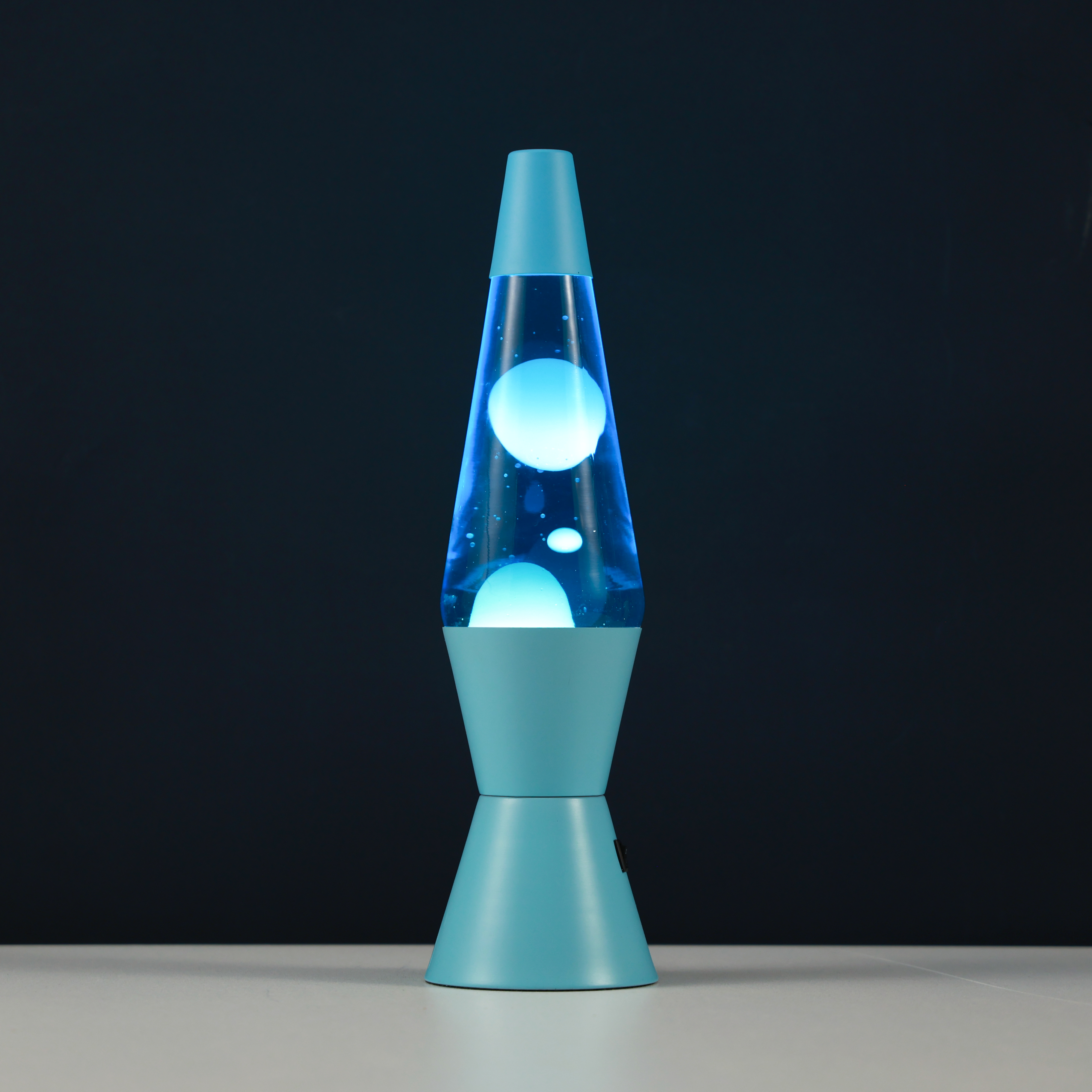 itotal - Lavalampe LED Spaceship hellblau/blau/weiß