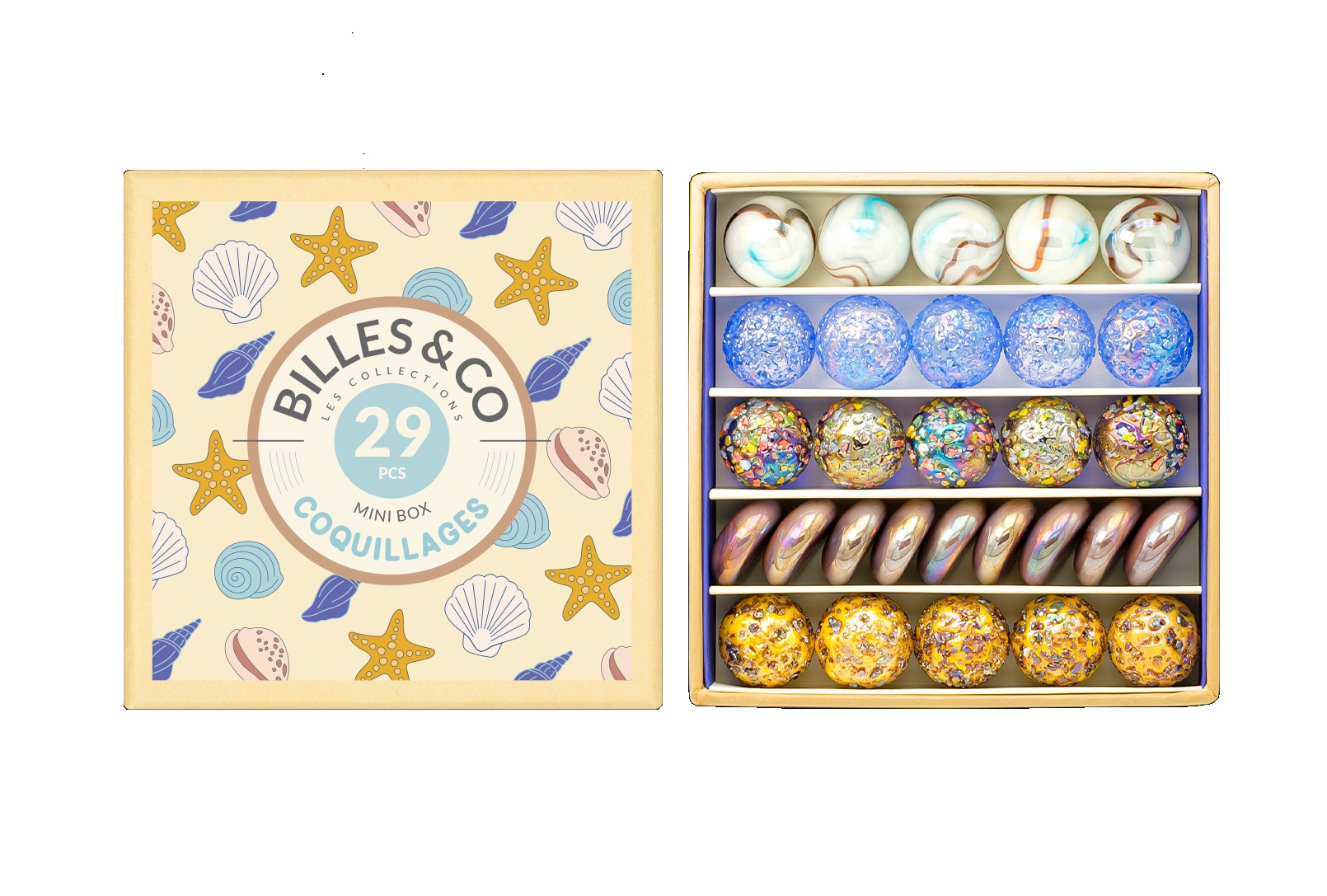 Billes & Co - Murmelbox mini Muscheln