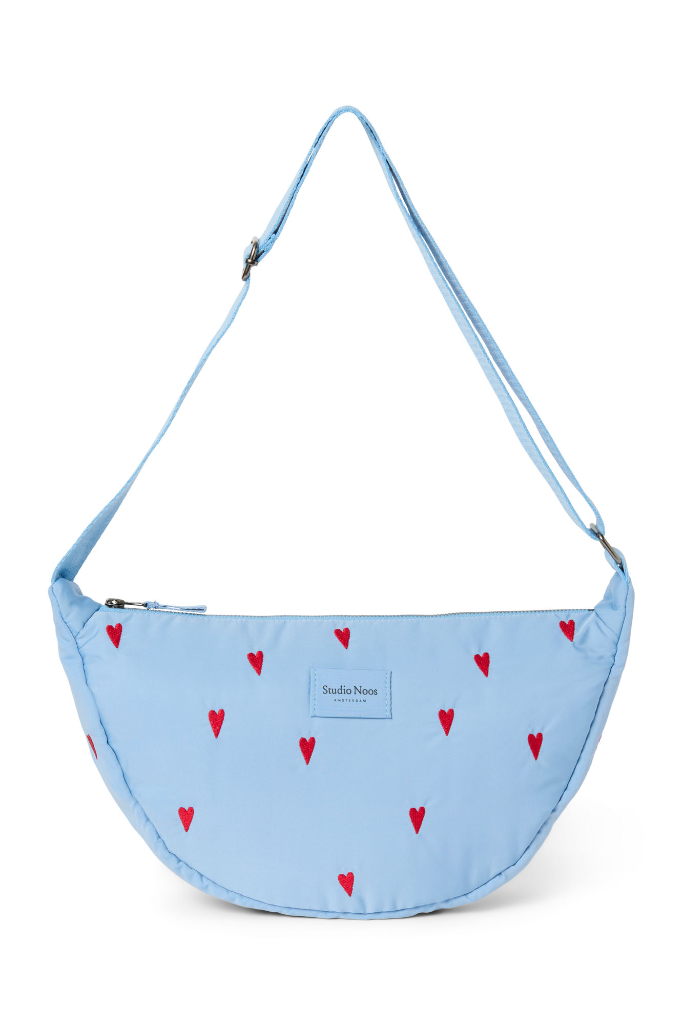 Studio Noos - Tasche Fanny Pack Puffy Light Blue Hearts